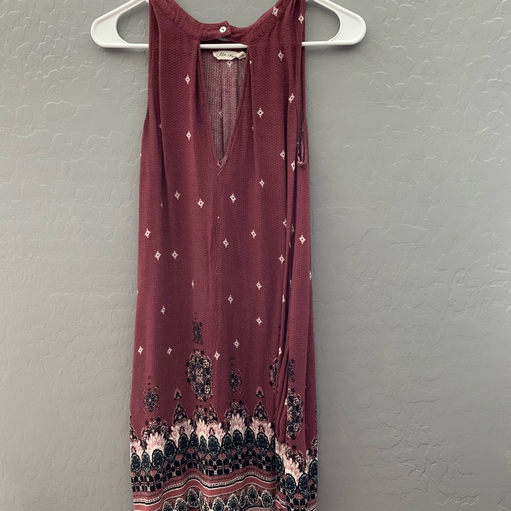 Open front dress
